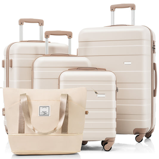 5-Piece Luggage Set with Expandable Travel Bag